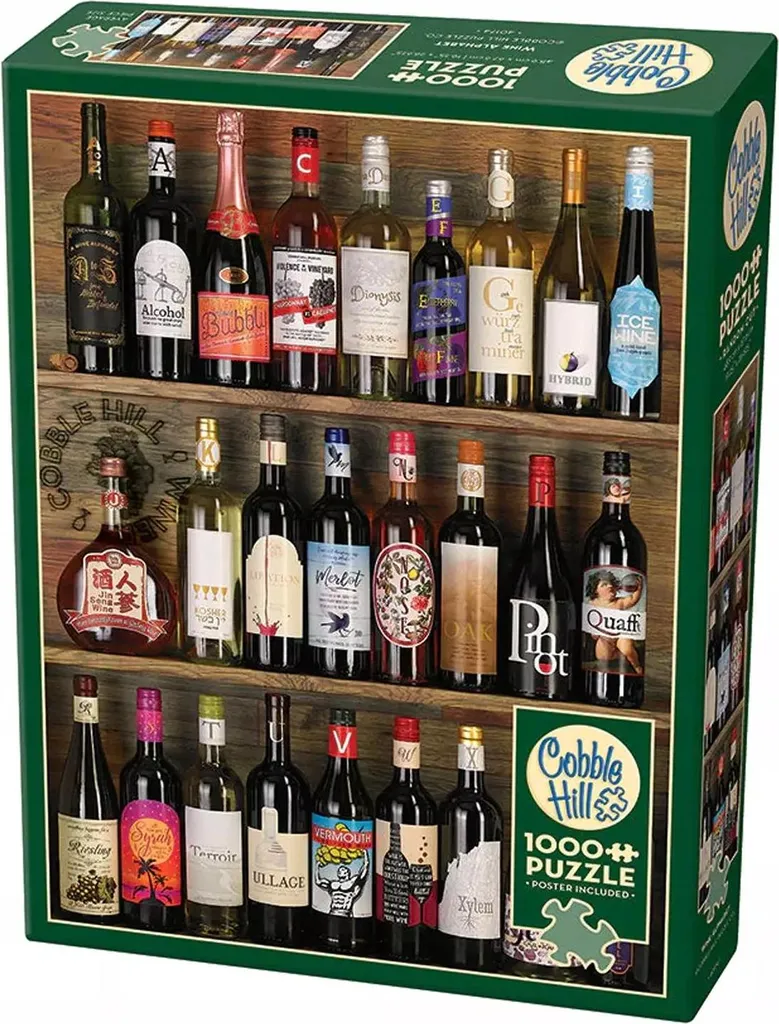 Occupez vos soirées avec le puzzle 1000 pièces Le vin de A à Z G3