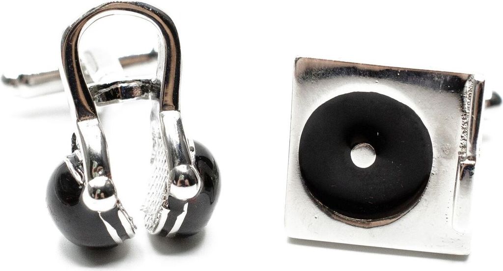 Kopfhörer Plattenspieler Manschettenknöpfe + Box Miniblings Musik DJ Turntable