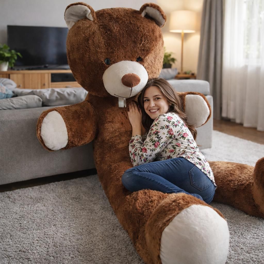 XXL Teddybär Plüsch Kuschel Stoff Plüsch Riesen Teddy Bär Produktbild 