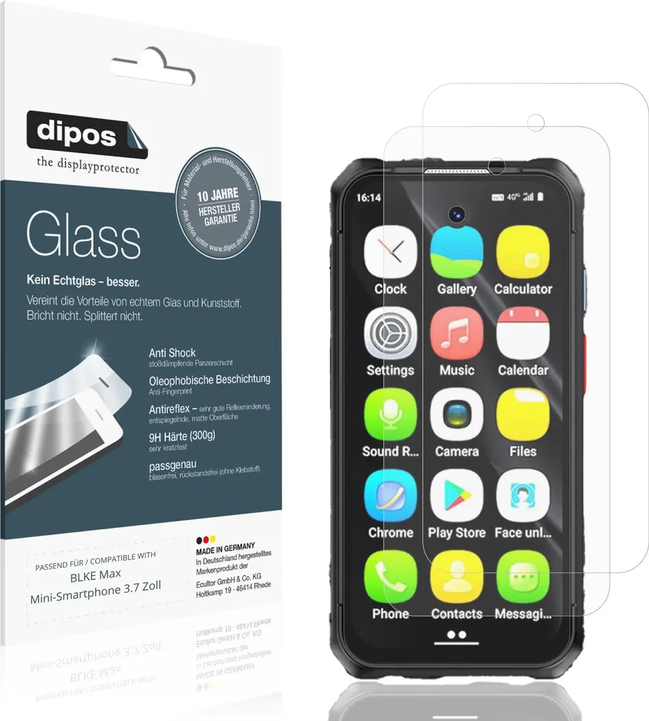 Offerta 2x Pellicola Vetro Flessibile BLKE Max Mini 3.7 Opaca