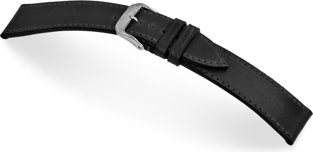 Happel Lederband Tacoma 20 mm schwarz