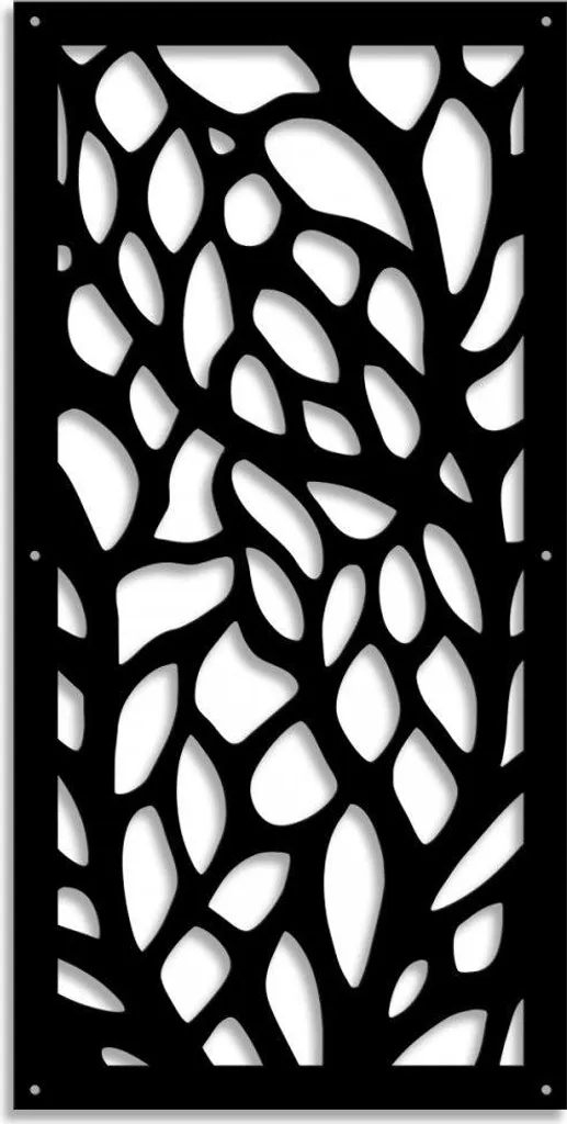 Divisorio Sicuro FOGLIE in PVC 73x73cm - Pannello Parasole Bianco 1cm - 4