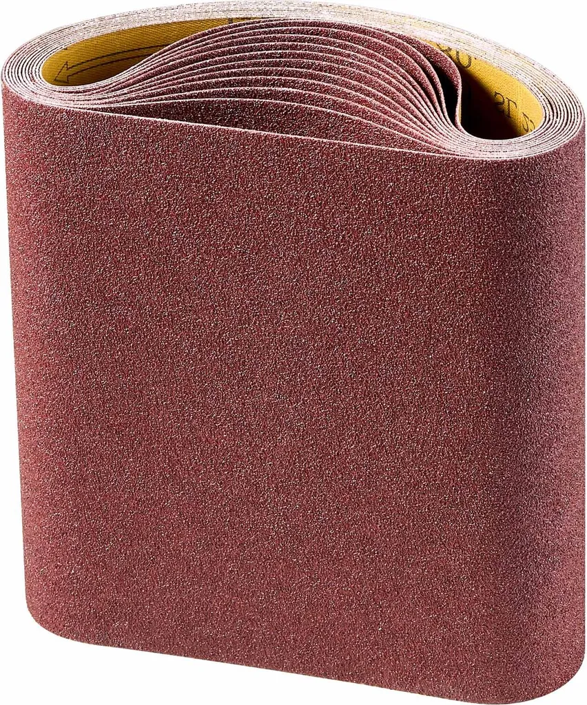 SucceBuy nastri abrasivi 202 x 485 mm, carta abrasiva per levigatrice a nastro, 12 pezzi con grana 80, nastro abrasivo in tessuto in ossido di alluminio, adatto per lavori di falegnameria, acciaio, alluminio e altri metalli