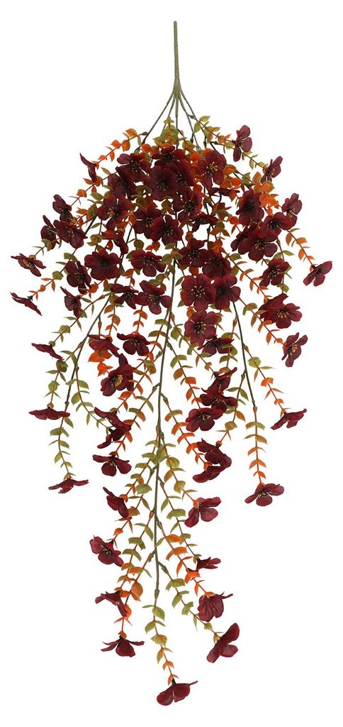 Künstliche Hänge-Veilchen-Dekoration, realistische UV-beständige Kunstblume, Ranke, für drinnen und draußen, Garten, Veranda, Terrasse, Hänge...