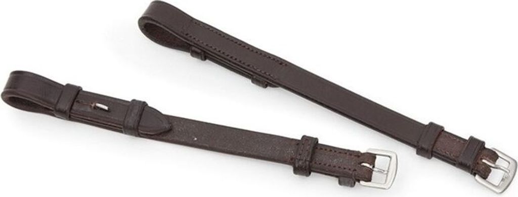 Blenheim - Pferdezaum-Backenstück, Leder 2er-Pack ER939 (Full) (Braun)