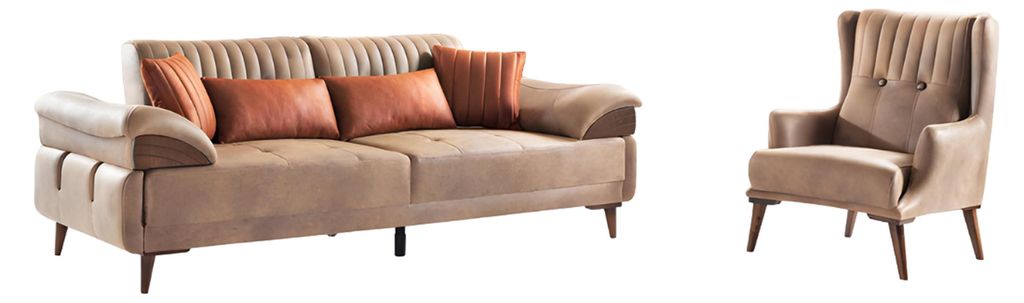 Sitzgruppe Sofagarnitur Wohnlandschaft Polstergarnitur Sofa Couchgarnitur Set 31
