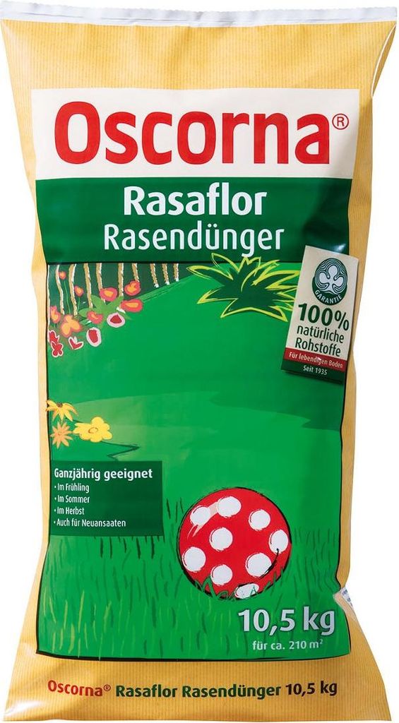 Oscorna - Rasaflor Rasendünger 10,5 kg Produktbild 