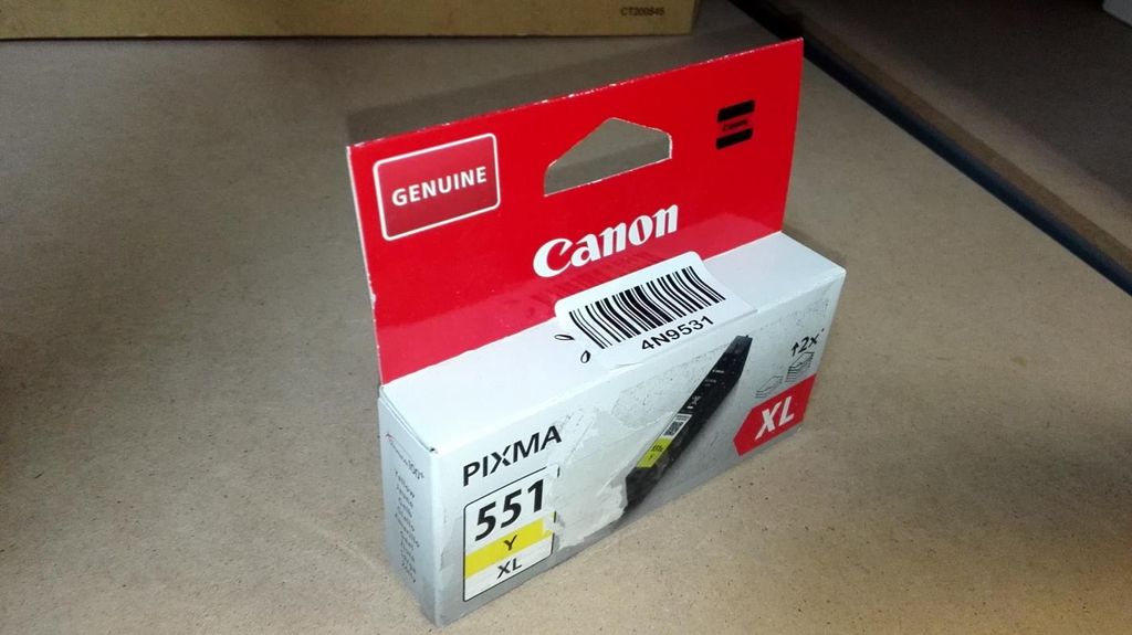 Canon CLI-551Y XL Druckerpatrone gelb Produktbild 