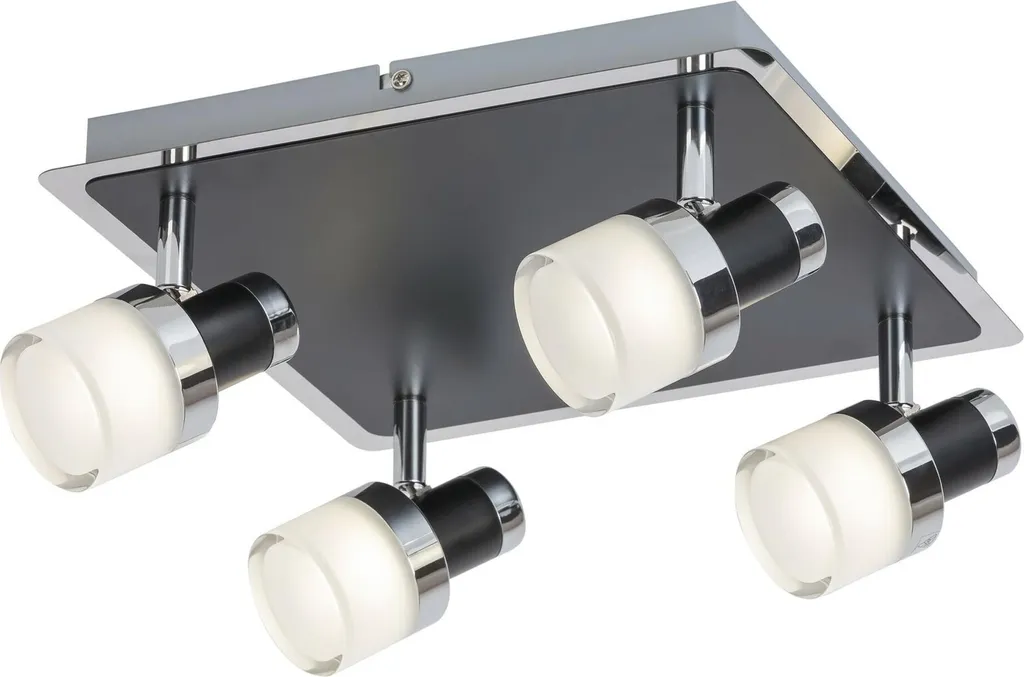 Éclairage LED 20W Harold 5024 noir anti-éblouissement verre opale