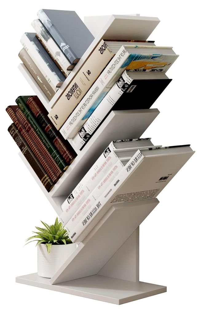 Holz Aufbewahrungsregal Bücherregal Deko Standregal L