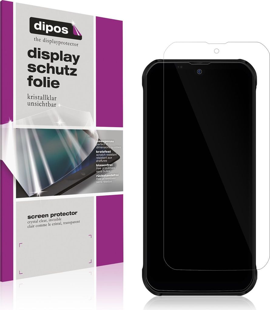 2x Schutzfolie für Volla Phone X klar Displayschutzfolie Folie Display Schutz dipos