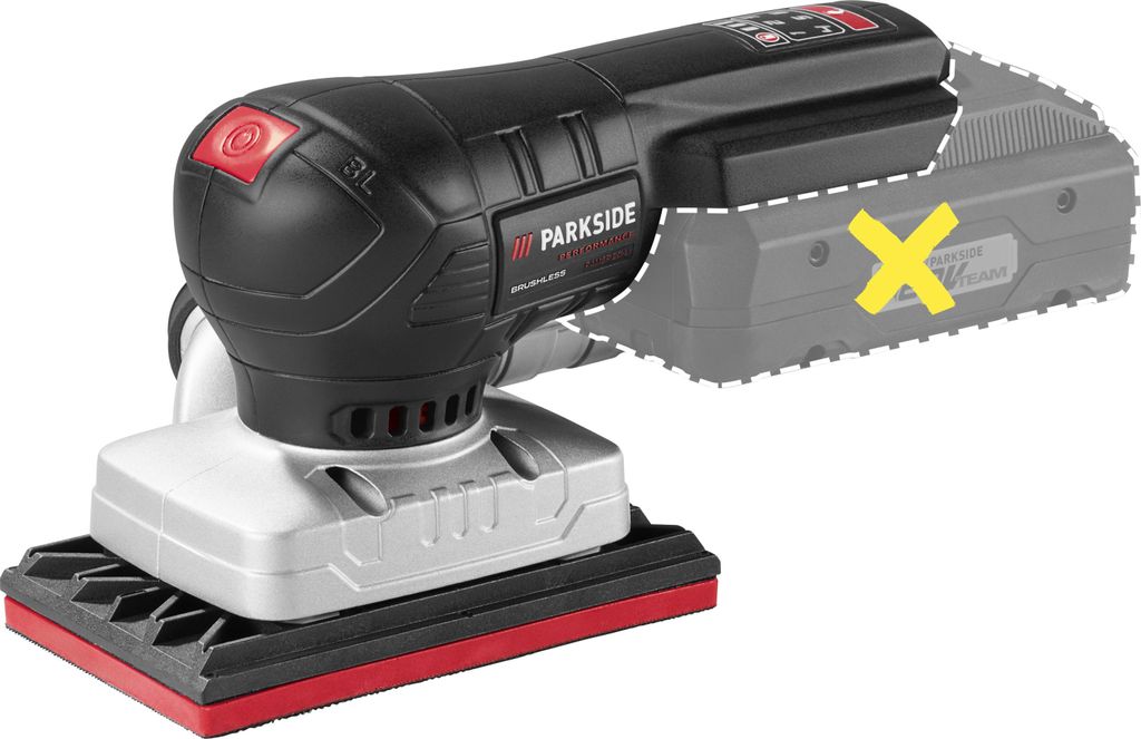 PARKSIDE PERFORMANCE® 20 V Akku-Schwingschleifer »PAMSP Produktbild 