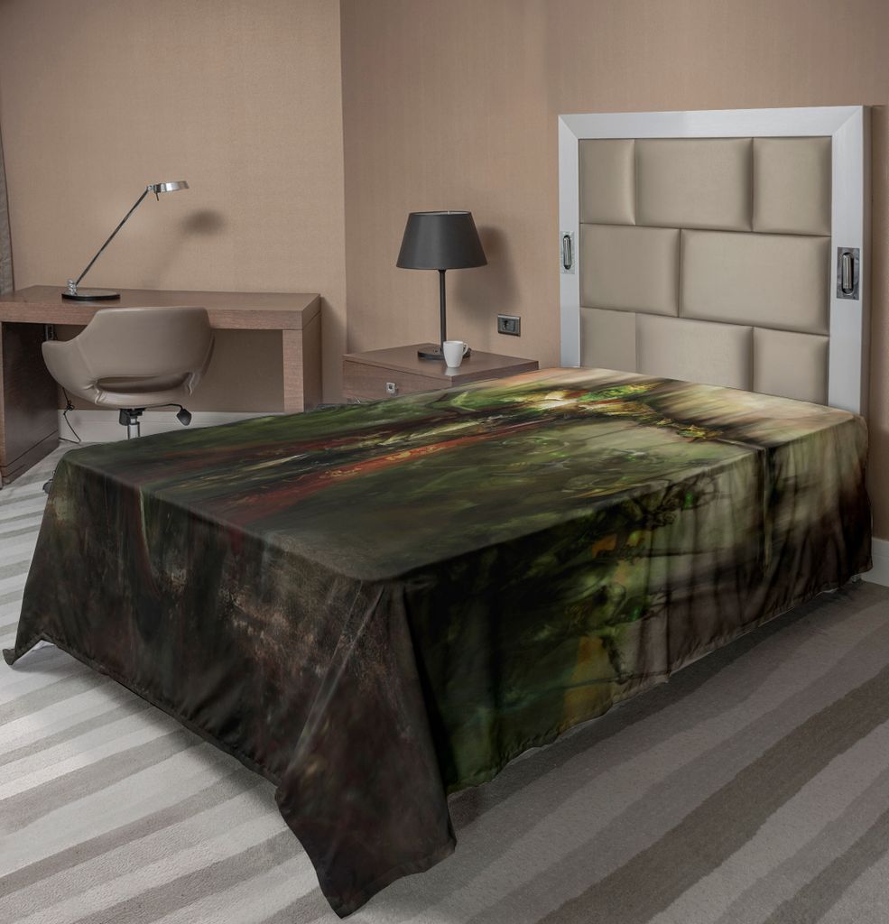 ABAKUHAUS Fantasy World Bettlaken, Todeskönig Führt Seine Armee Schwert Dämon Ghost Revenge Battlefield Druck, weiches bequemes oberes Bettlaken...