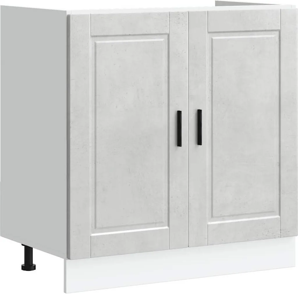 SYFAX™ Mobile base lavello Porto Grigio Cemento 80x46x81,5 cm
