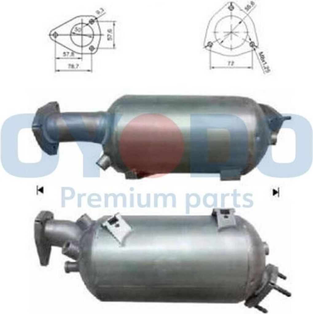 Oyodo 20N0005-OYO Dieselpartikelfilter DPF Rußpartikelfilter für AUDI A6 Avant (4F5, C6) Euro 4 Abgasanlage Diesel