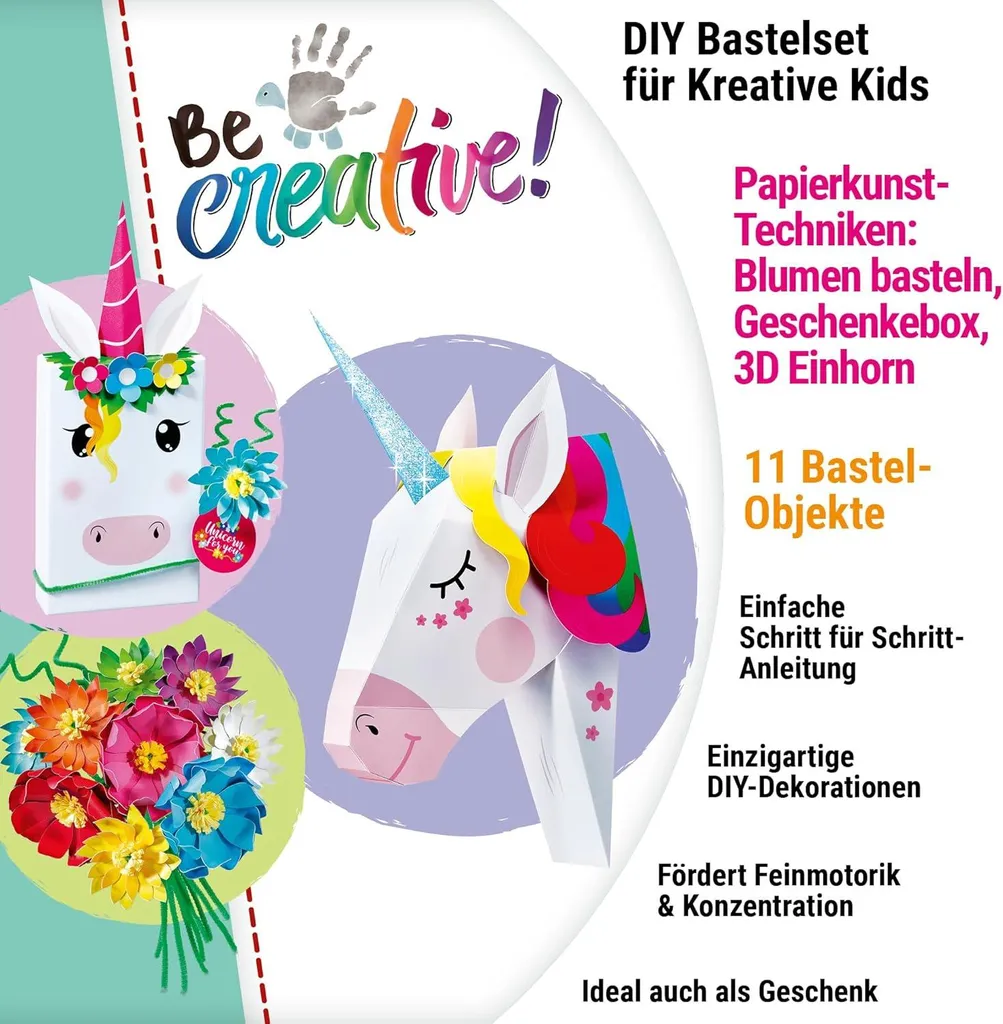 Kit Créatif Papier 3D Ravensburger BeCreative avec Planches prédécoupées - 10
