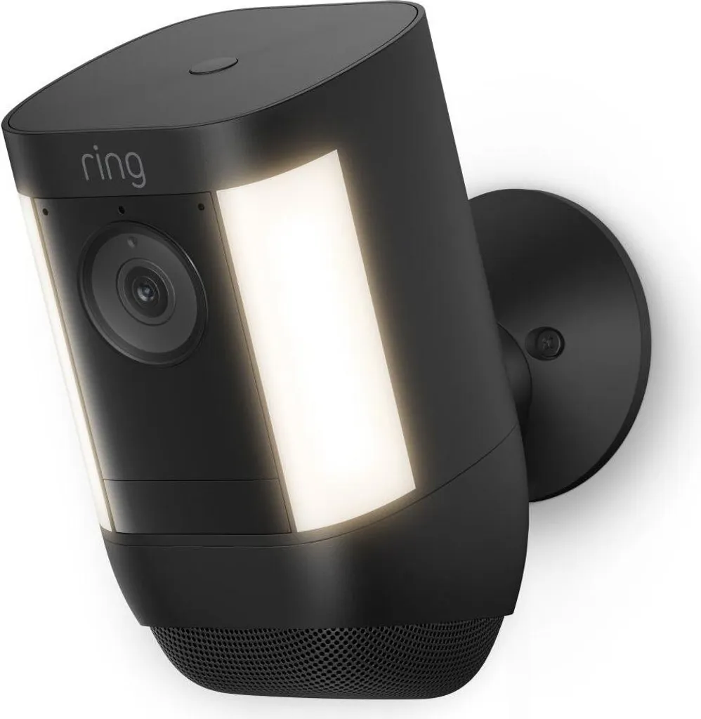 Ring Spotlight Cam Pro Battery Caméra de Surveillance Extérieure Noire