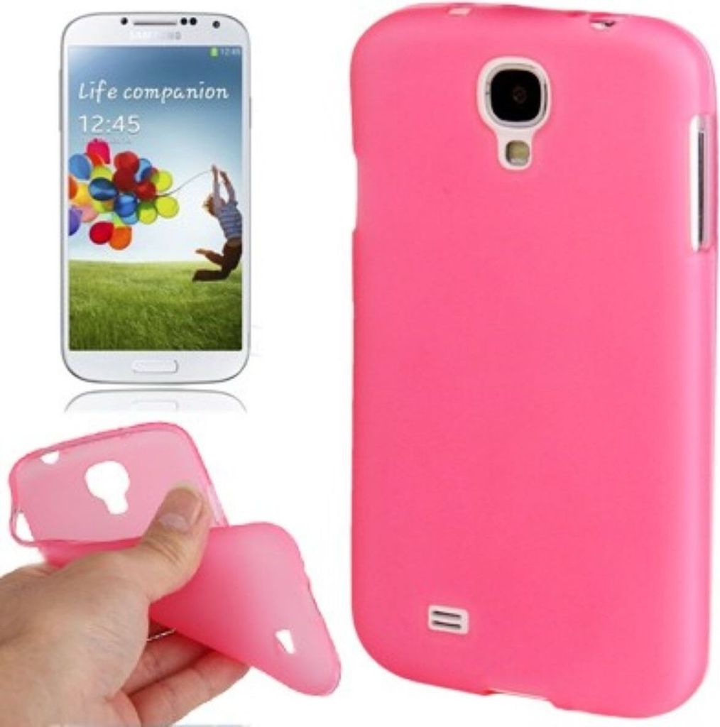 Schutzhülle TPU Case für Handy Samsung Galaxy S4 GT-I9500 / GT-I9505 / LTE+ GT-I9506 / Value Edition GT-I9515 Transparent Rosa