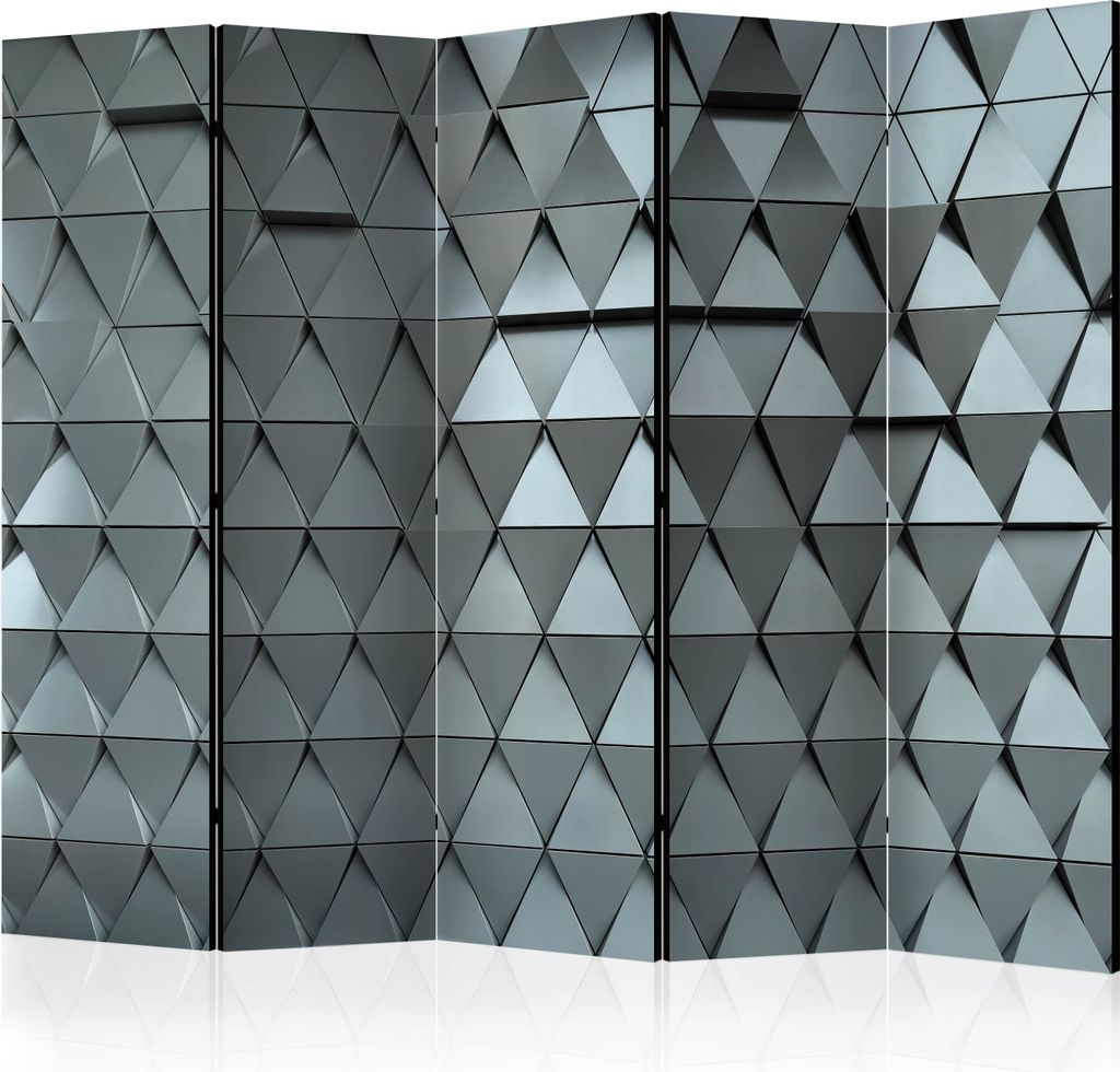 Akusticher Raumteiler 3D Effekt Abstrakt Foto Paravent 225x172 cm beidseitig auf Vlies-Leinwand bedruckt Akustikschaum Trennwand Spanische Wand Sic...