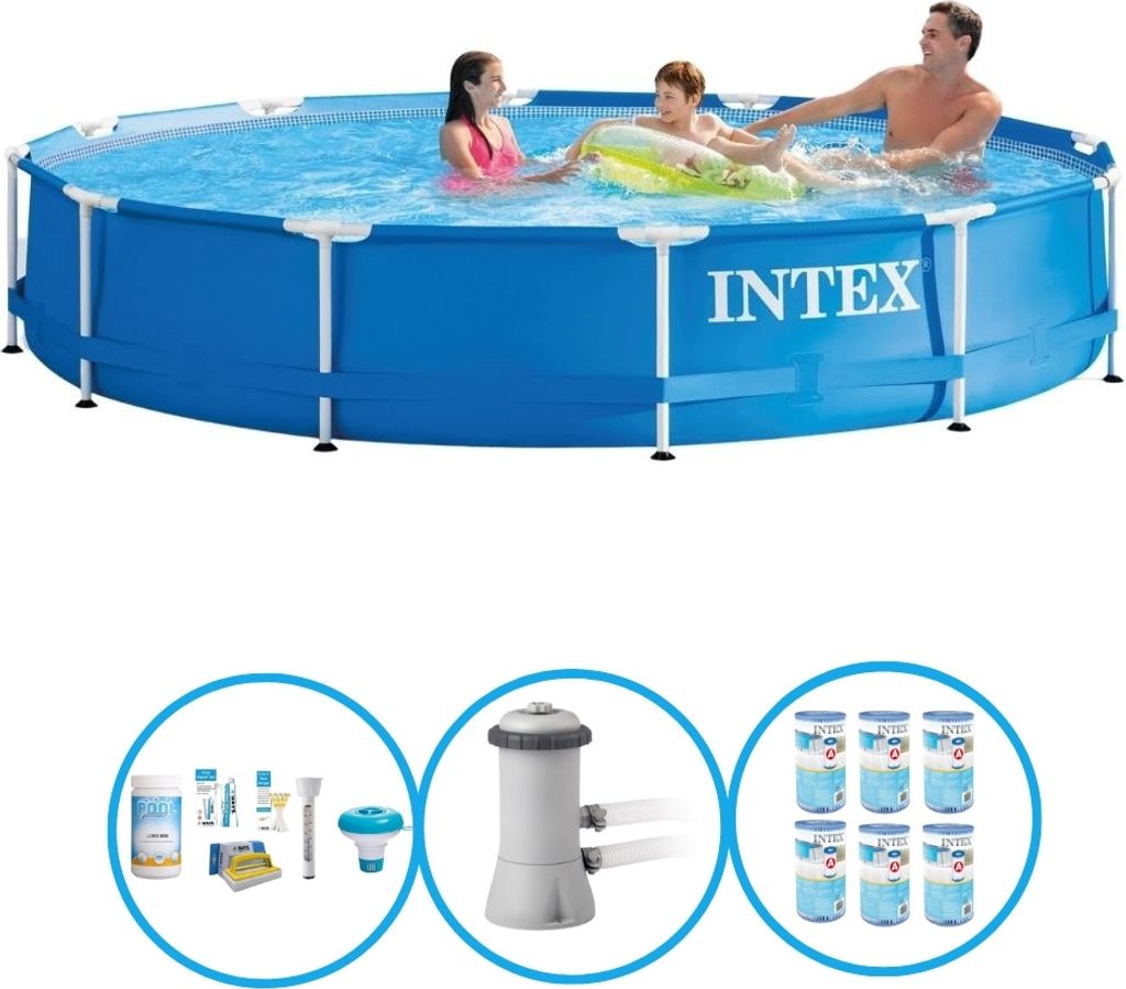 Intex Pool Metal Frame - Pool-Paket - 366x76 cm