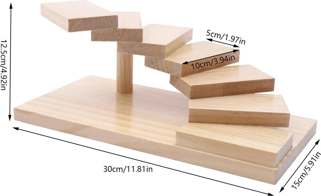 Support sushis bois pour buffet et réception plateau 7 niveaux escalier