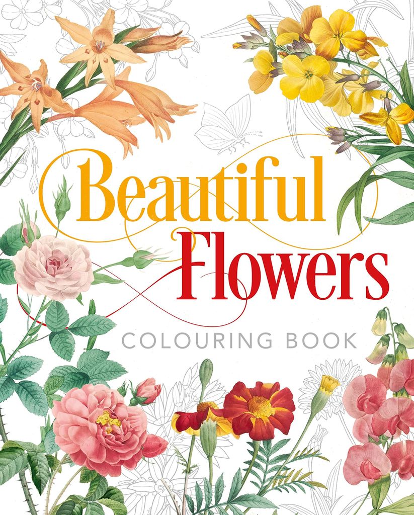 Beautiful Flowers Colouring Book (Arcturus Classic Nature Colouring)