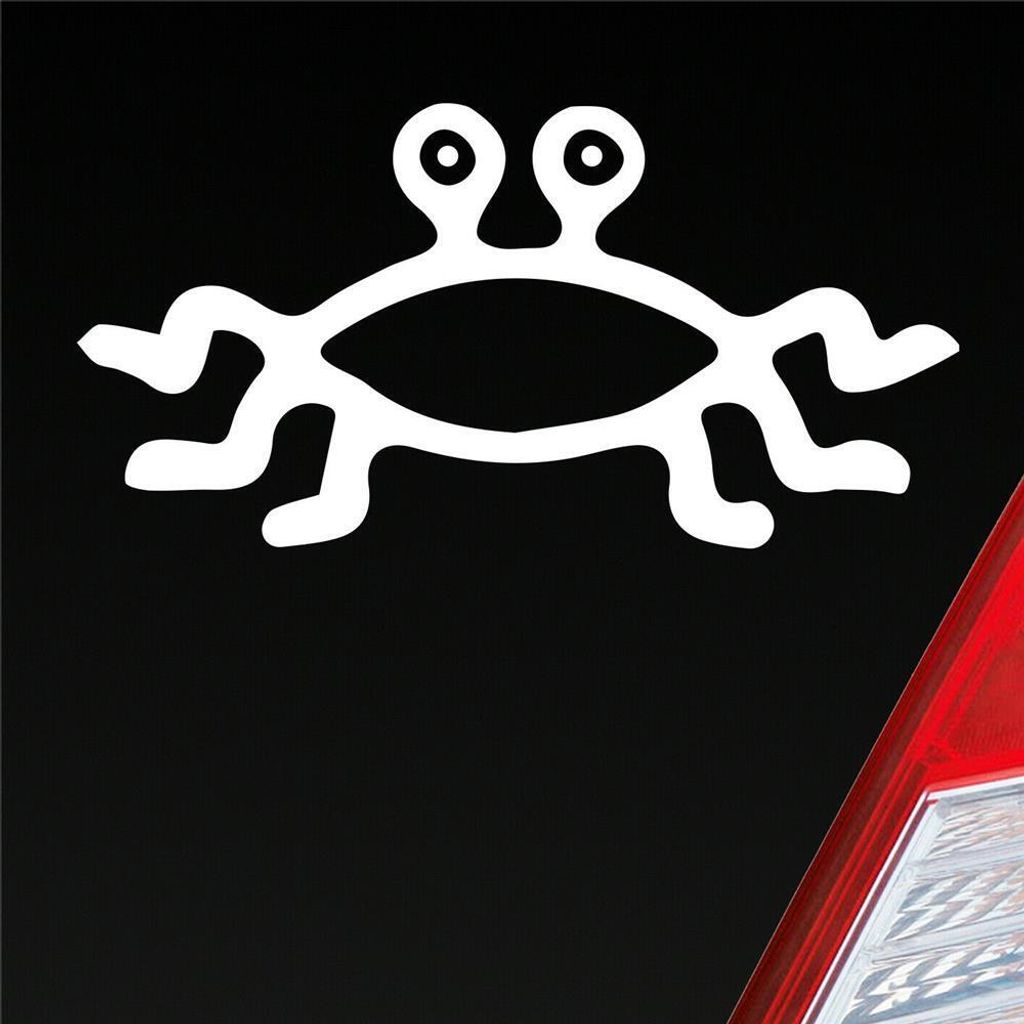 Auto Aufkleber Krabbe Krebs Sternzeichen Crab Tier Meer See 19x10 cm Weiss Glanz Sticker Heckscheibenaufkleber