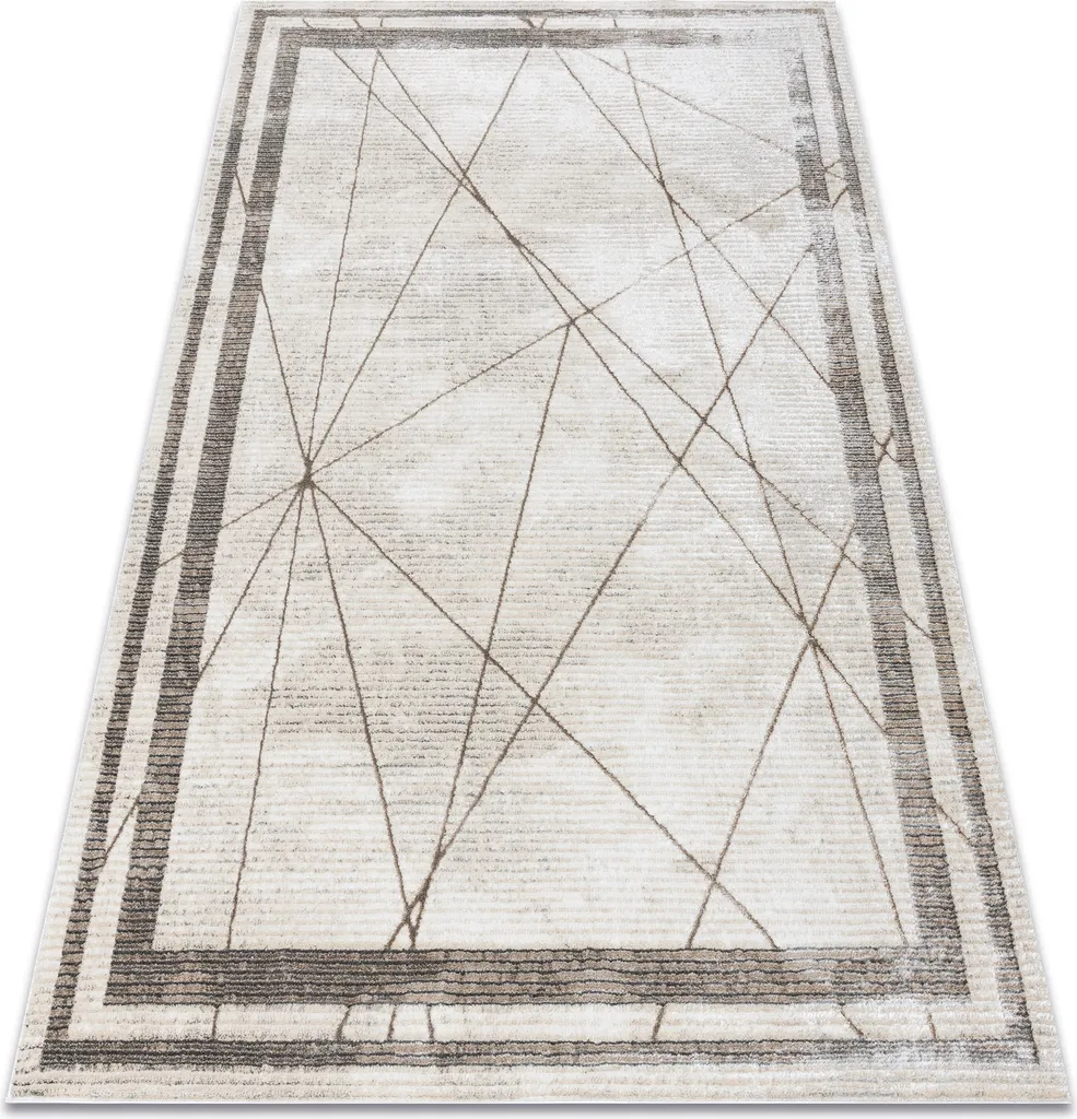 Tapis BLISS Z201Z128 Crème et Beige à Motifs Géométriques 120x170 cm