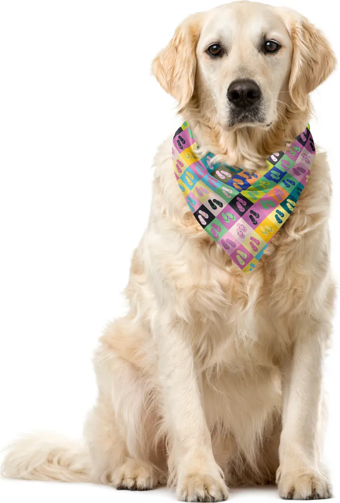 Bandana Animali ABAKUHAUS 40x40 - Multicolore Resistente e Morbida