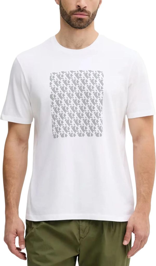 Calvin Klein Jeans Herren T-Shirt Weiß Herbst Winter : Größe - L Größe: L