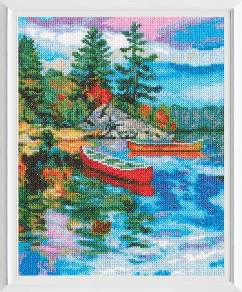 RTO Kreuzstich Set "Himmelsreflexion", Zählmuster, 20,5x25cm