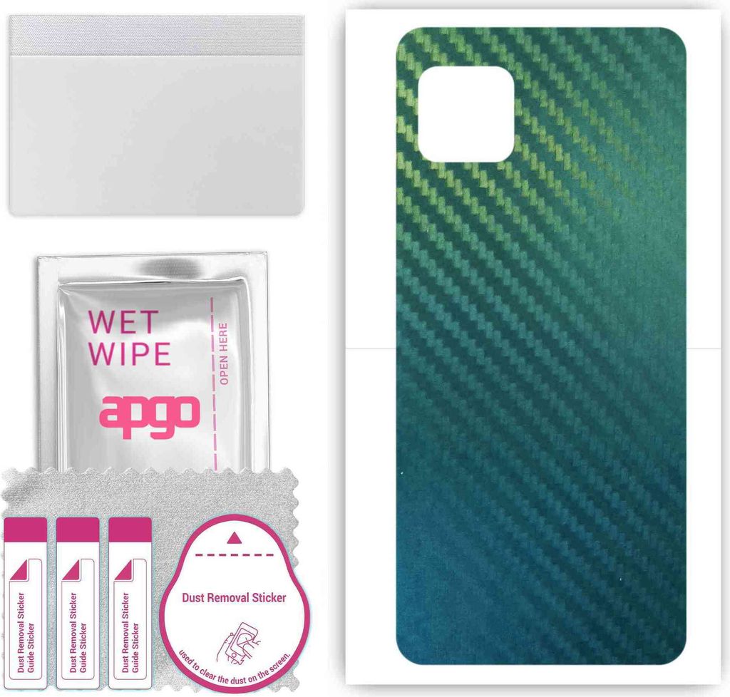 apgo Rückseite Schutzfolie, Skin, kompatibel mit Sharp Aquos Sense4 Basic, Hinten Displayschutzfolie aus Vinylfolie, kratzfest, einfache Montage -...