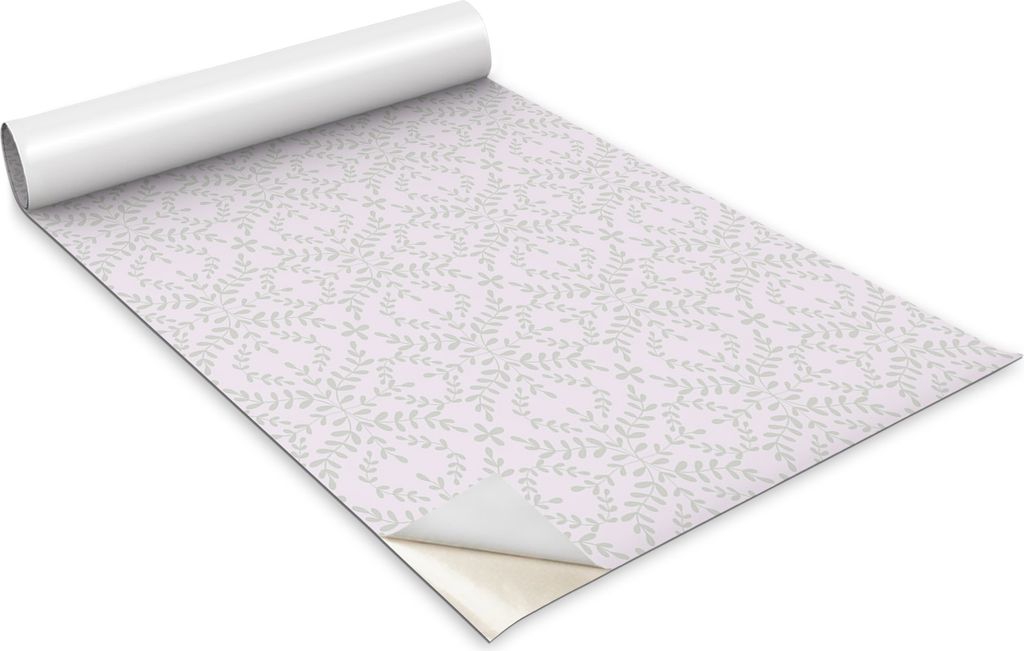 Selbstklebende Möbelfolie - Dekorationsfolie - Tischmöbel - Zuschneidbar - Zarte Zweige - 100 x 50 cm
