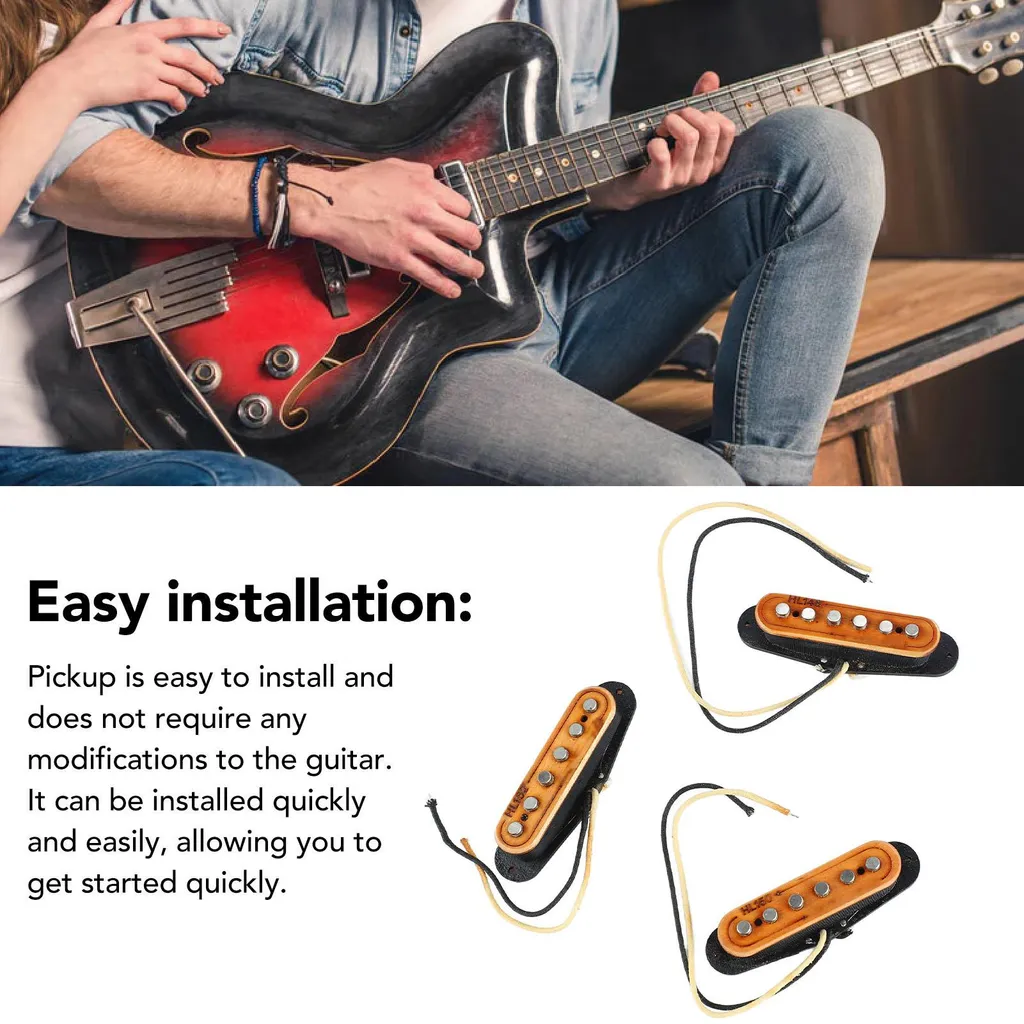 Kit Micros Guitare en Érable pour Customisation Instrument 6 Cordes - 17