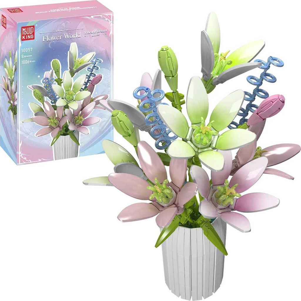 Mould King 10057 Vibrant Dream Liles Lilien Blumenstrauß Produktbild 