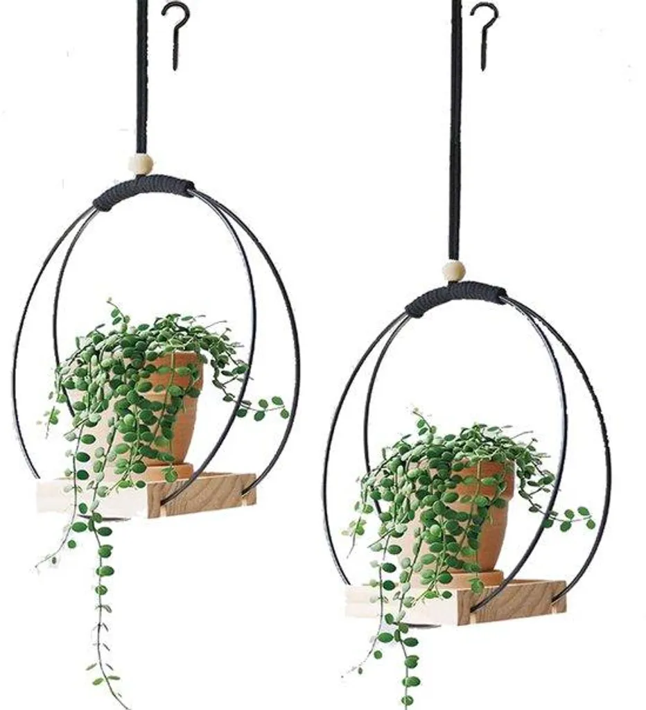 Pots suspendus et paniers à fleurs pour décoration murale et de balcon