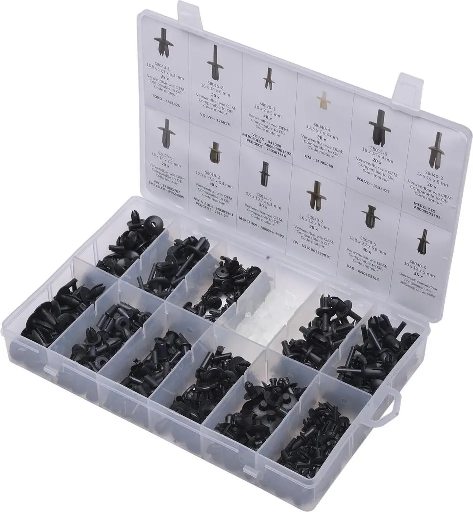 SW-Stahl S8040 Jeu de rivets à frapper universel - Assortiment 350 pcs