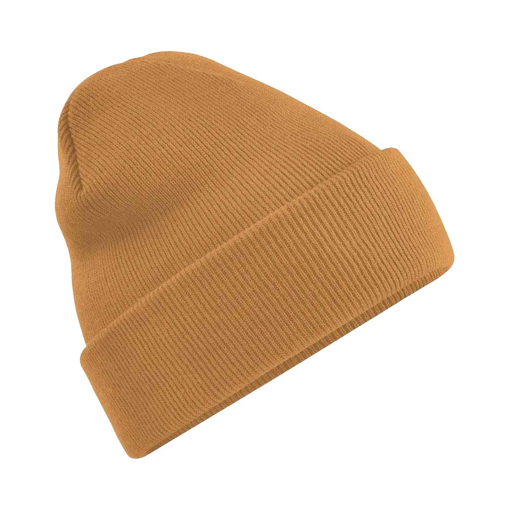Beechfield Uni Strickmütze für Erwachsene BC3954 (Einheitsgröße) (Karamell)