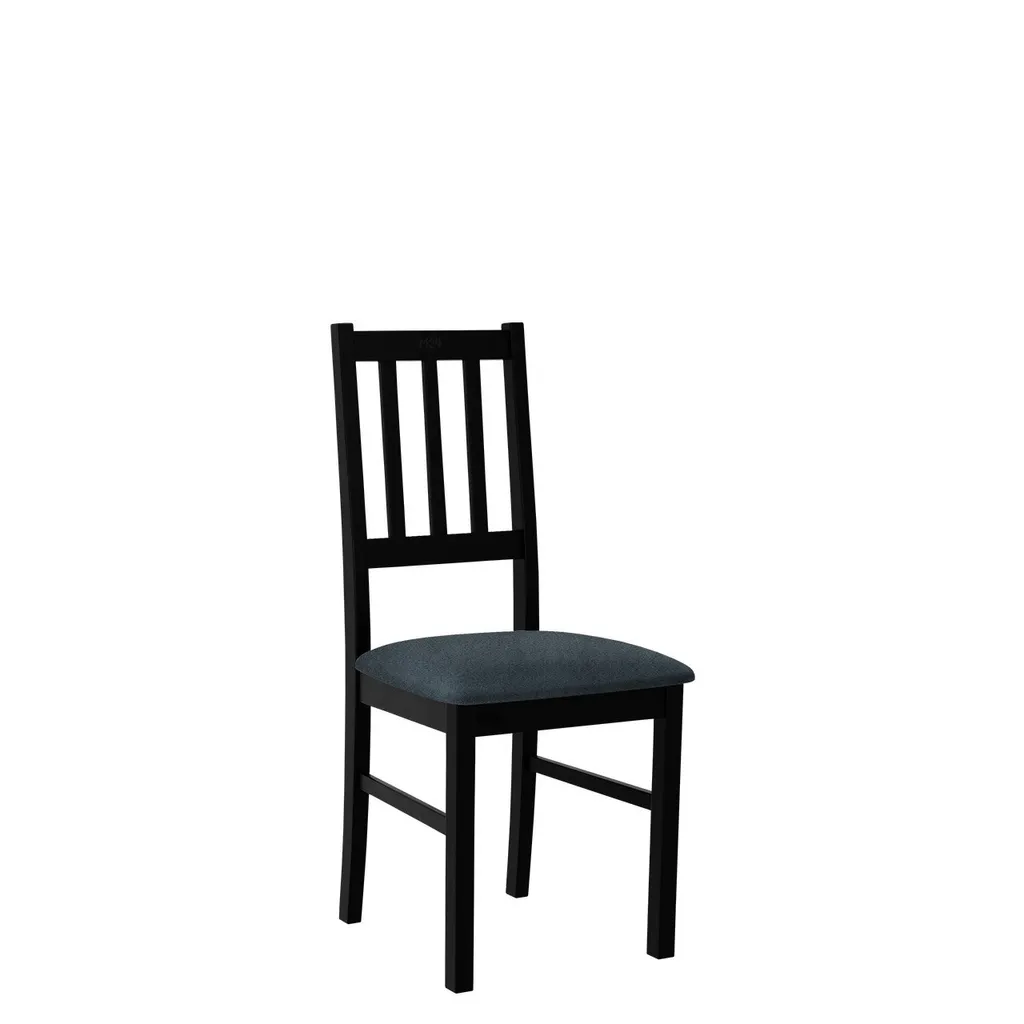 Sedia Cucina EDON 4 Blu Marino | Struttura Metallo Nero Resistente
