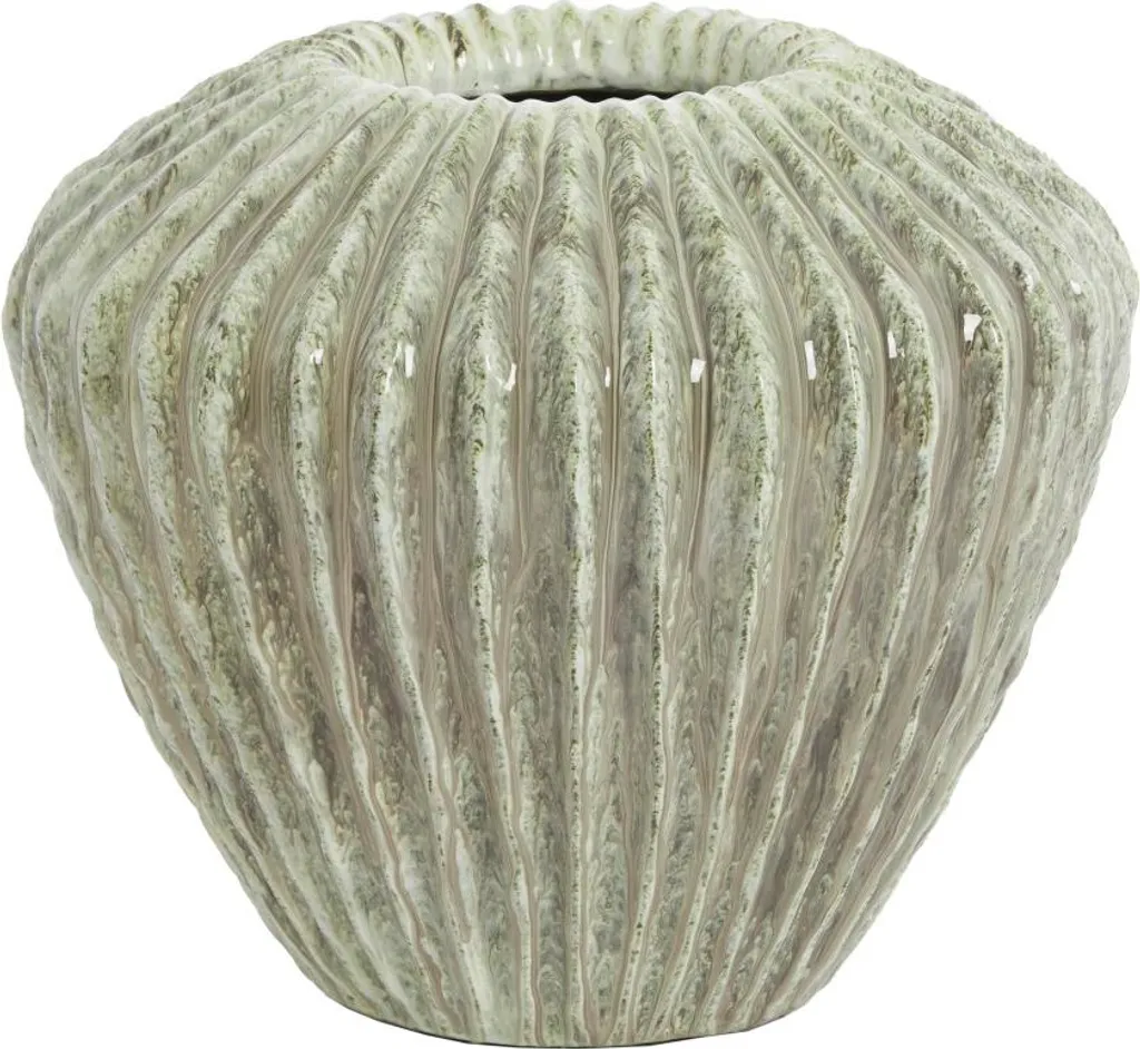 Vase centre de table vert menthe brillant pour décoration de maison
