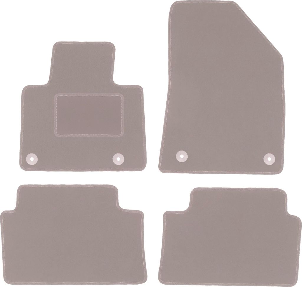 Beige Veloursmatten für: Citroen C5 II X7 Liftback, Limousine, Kombi, Tourer (2008-2017)