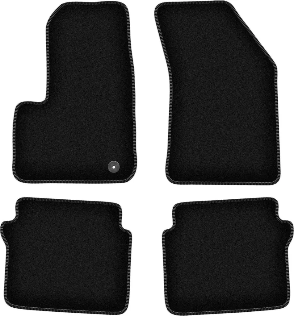 Tappetini Auto Eleganti Chrysler Sebring III Velluto Nero 4 Pezzi