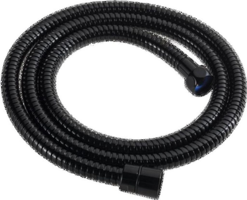 Brauseschlauch schwarz 1,5m G1/2+1/2