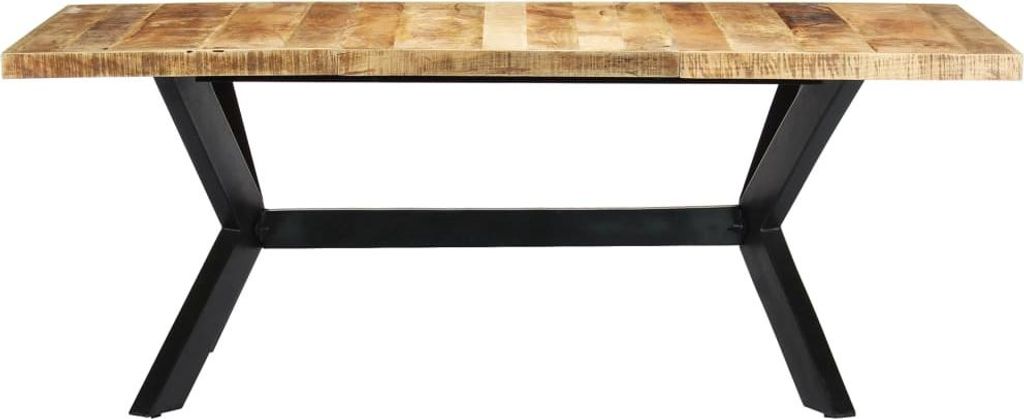 vidaXL Esstisch 200×100×75 cm Massivholz Mango Produktbild 