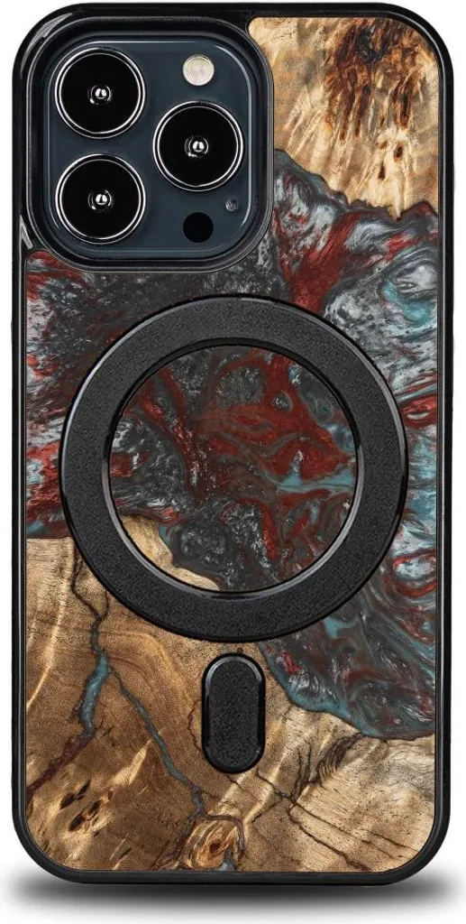 Custodia Bewood Unique per iPhone 13 Pro - Pianeti - Plutone con MagSafe