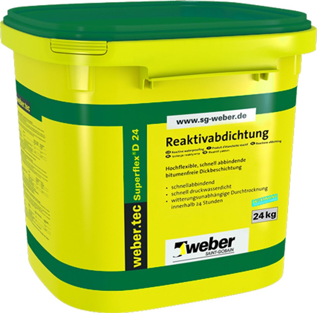 weber.tec Superflex D24 Reaktivabdichtung 24kg Produktbild 