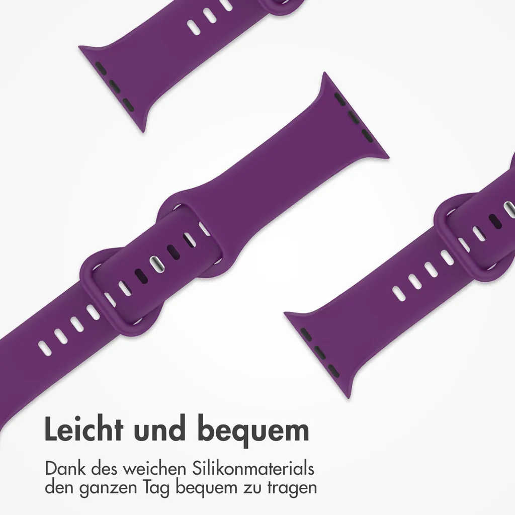Watch SE - 40 mm, Watch SE 2023 - 40 mm, Watch SE 2022 - 40 mm, Watch 9 - 41 mm, Watch 8 - 41 mm, Watch 7 - 41 mm, Watch 6 - 40 mm, Watch 5 - 40 mm, Watch 4 - 40 mm, Watch 41 mm, Watch 40 mm, Watch 3 - 38 mm, Watch 38 mm, Watch 2 - 38 mm, Watch 1 - 38 mm, Watch 10 - 42 mm Cinturino: imoshion Silikonband 2.0 - 6