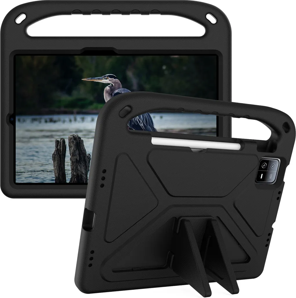 Cover Xiaomi Pad 6 Pro Bambini - Custodia Protettiva EVA Nera con Stand