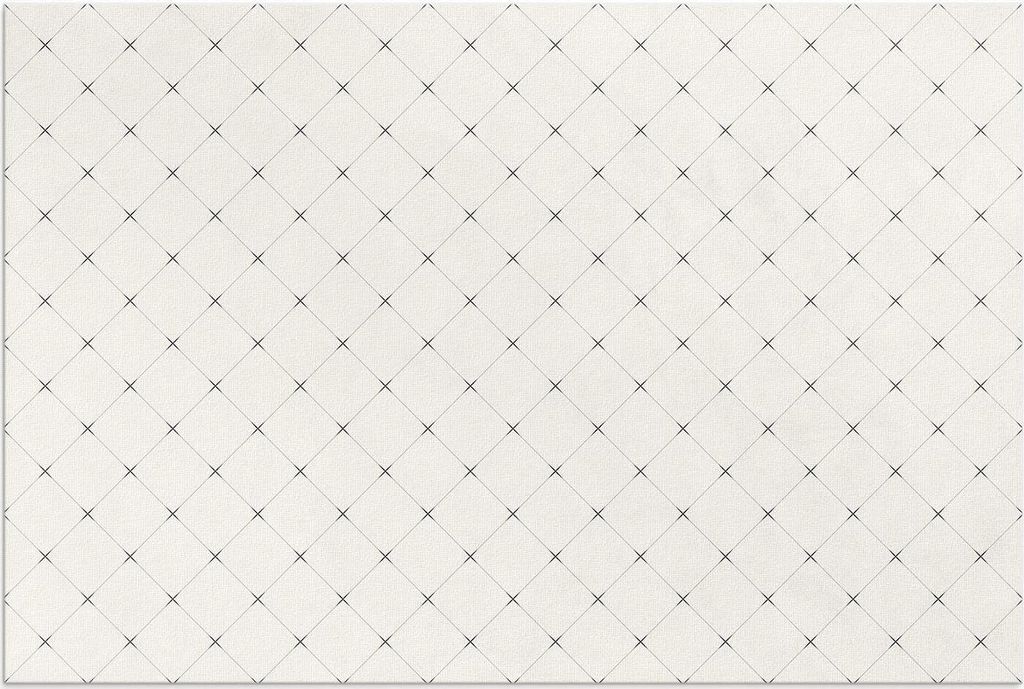 Subtile Quadrate und helle Kacheln – Vinylteppich – 60x90 cm – Outdoor Teppich – Terrasse – Wetterfest – Modern