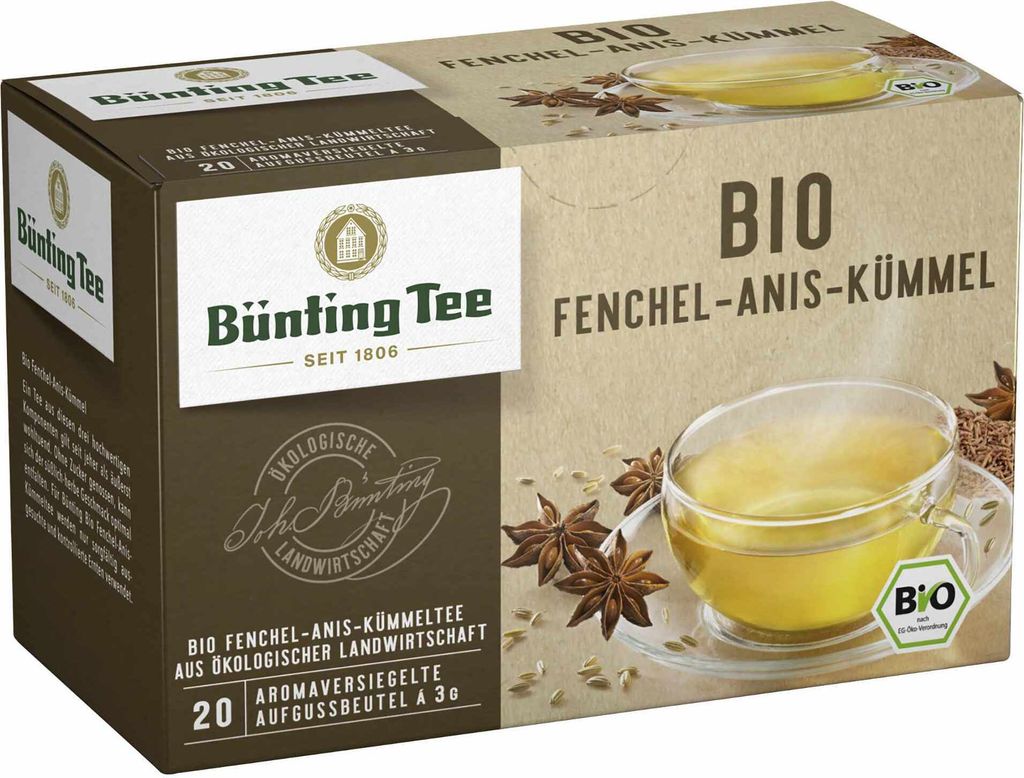 Bünting Tee Fenchel Anis Kümmel 60g